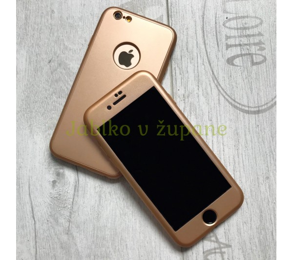 360° kryt Mate silikónový iPhone 6/6S - zlatý